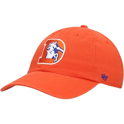 Men's '47 Orange Denver Broncos Clean Up Adjustable Hat