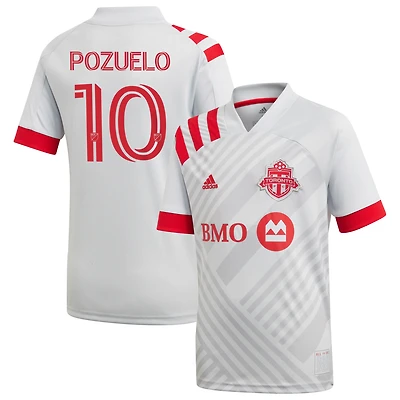 Youth adidas Alejandro Pozuelo Gray Toronto FC 2020 TFC Unity Replica Jersey