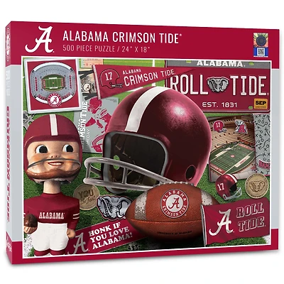 Alabama Crimson Tide 500-Piece Retro Series Puzzle