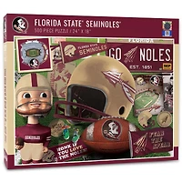 Florida State Seminoles 500-Piece Retro Series Puzzle