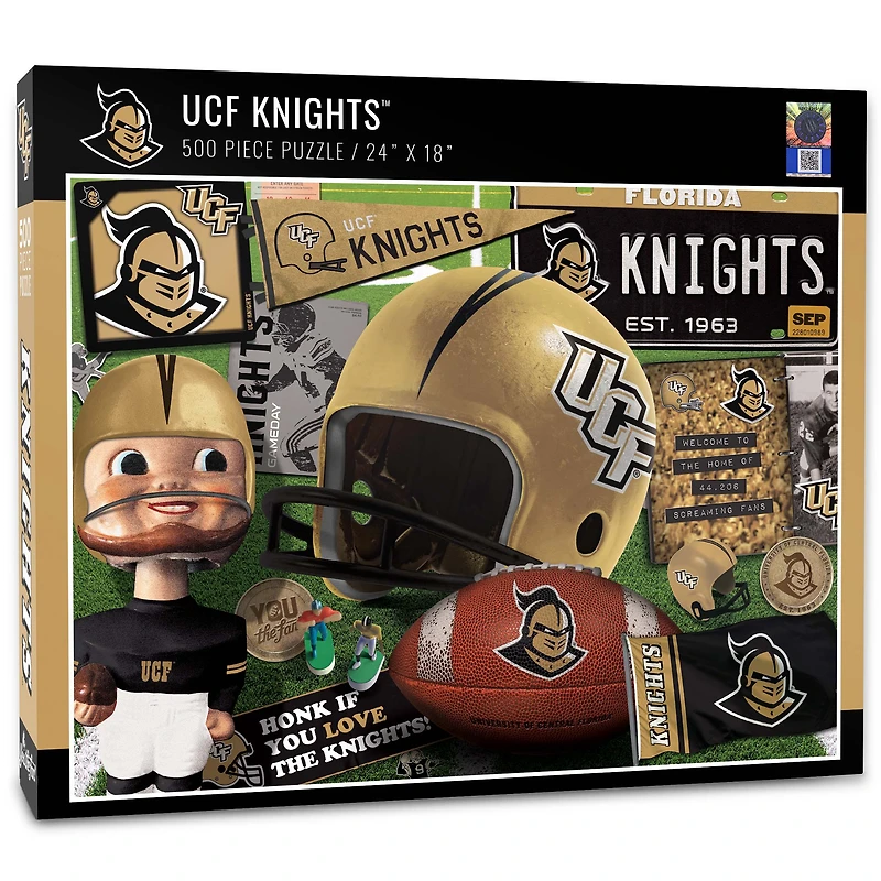 UCF Knights 500-Piece Retro Series Puzzle