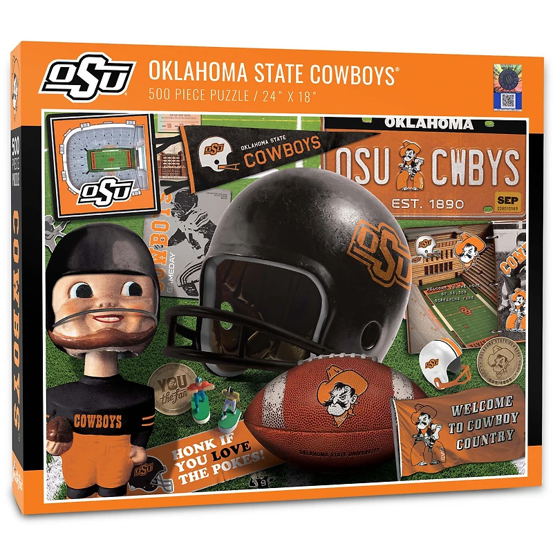 Oklahoma State Cowboys 500-Piece Retro Series Puzzle