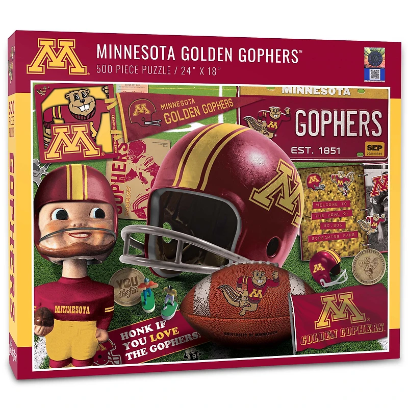 Minnesota Golden Gophers 500-Piece Retro Series Puzzle