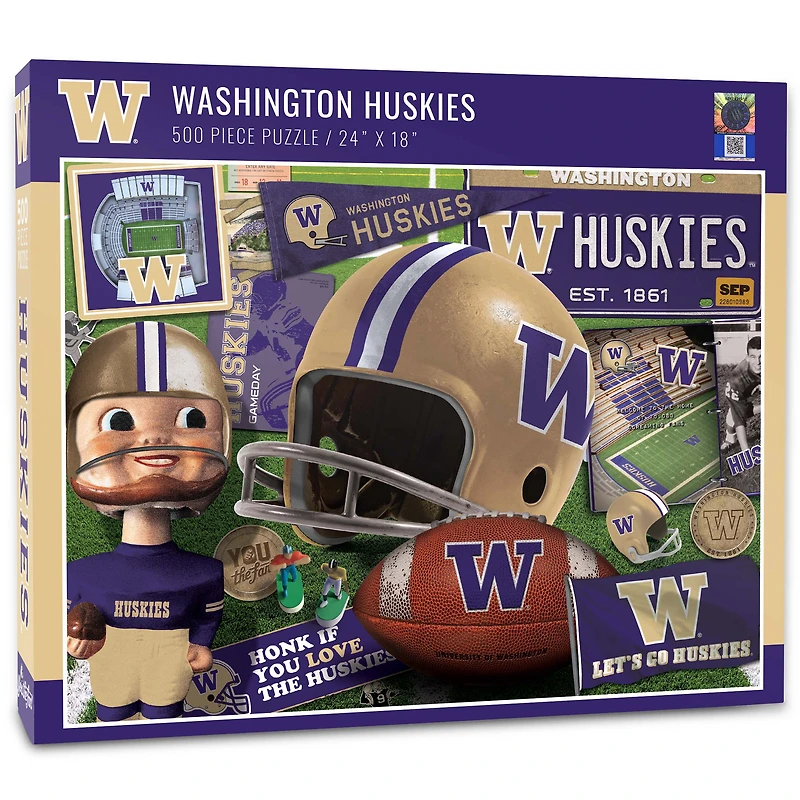 Washington Huskies 500-Piece Retro Series Puzzle