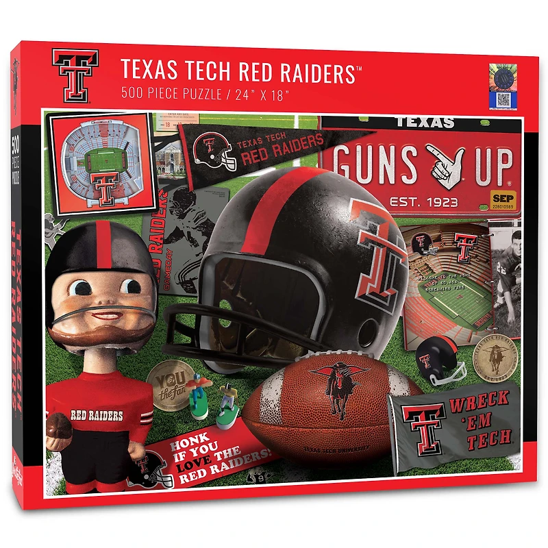 Texas Tech Red Raiders 500-Piece Retro Series Puzzle