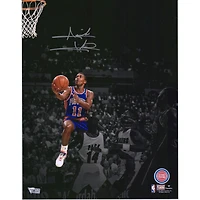 Isiah Thomas Detroit Pistons Autographed 11" x 14" Spotlight Photograph