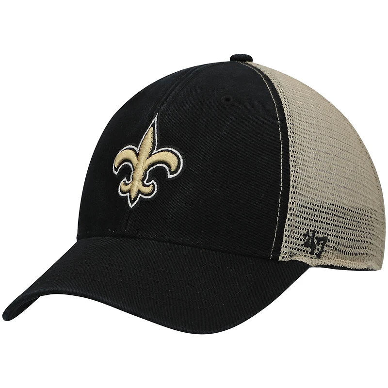 Men's '47 Black New Orleans Saints Flagship MVP Snapback Hat