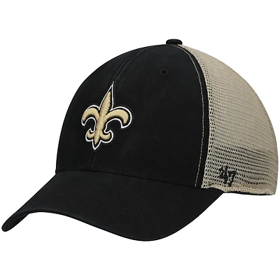 Men's '47 Black New Orleans Saints Flagship MVP Snapback Hat