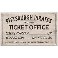 Pittsburgh Pirates 10" x 17" Ticket Office Wood Sign