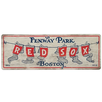 Boston Red Sox 10'' x 28'' Team Traditions Wood Sign