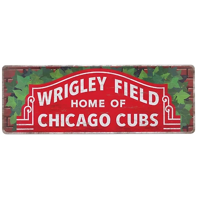 Chicago Cubs 10'' x 28'' Team Traditions Wood Sign