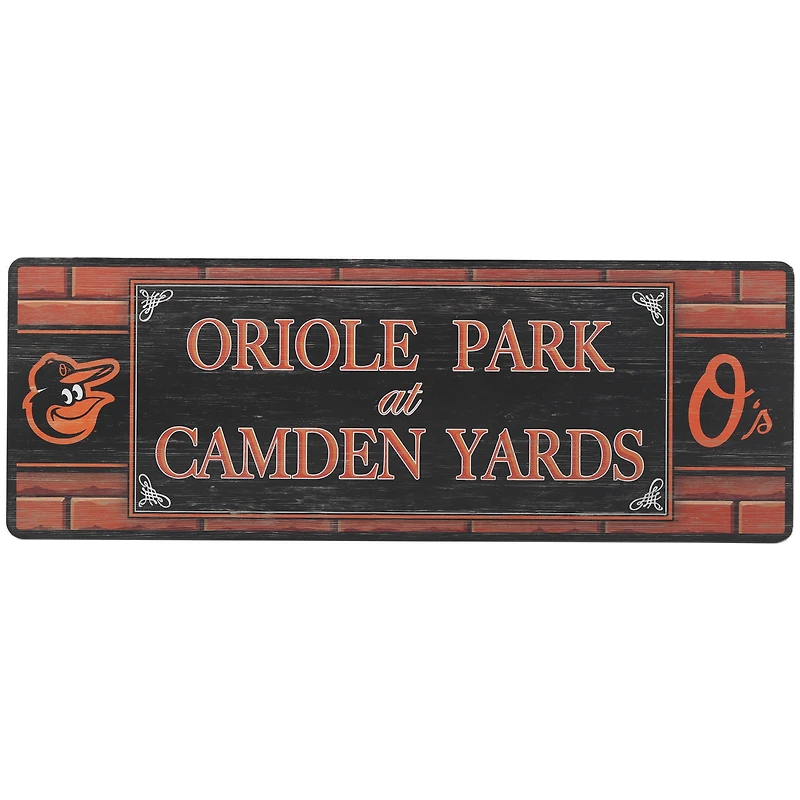Baltimore Orioles 10" x 28" Traditions Wood Sign