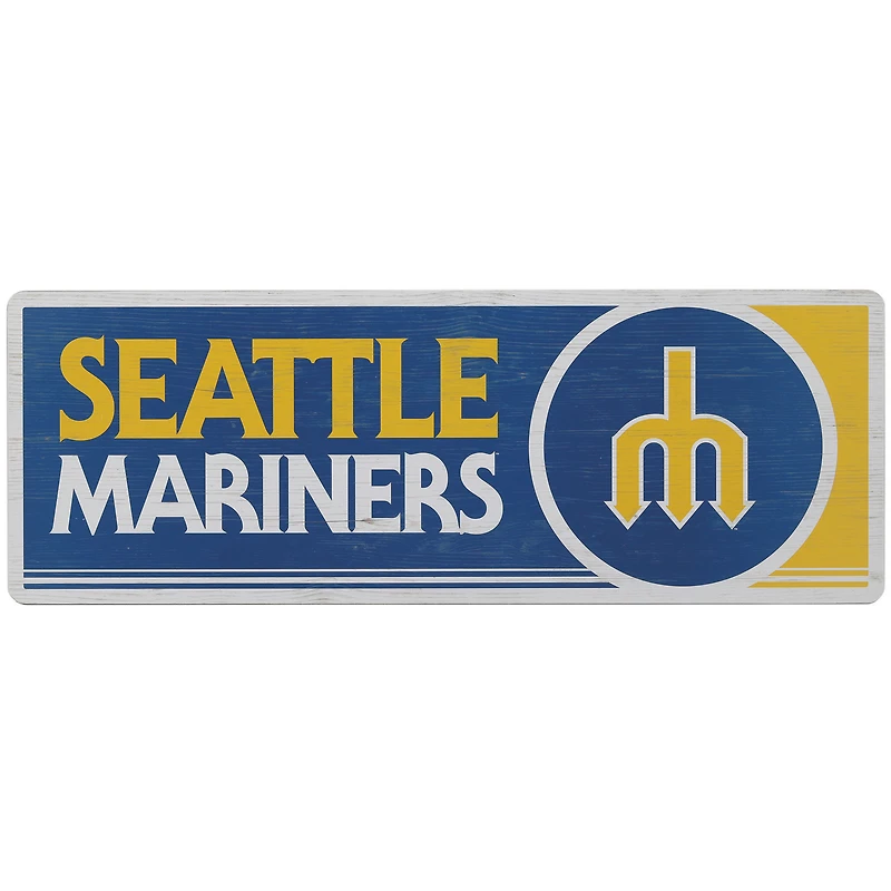 Seattle Mariners 10" x 28" Traditions Wood Sign