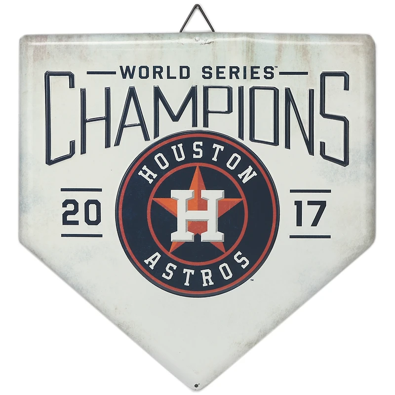 Houston Astros 12" x 12" World Series Home Plate Metal Sign