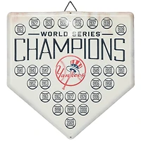 New York Yankees 12" x 12" World Series Home Plate Metal Sign