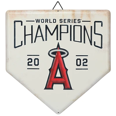 Los Angeles Angels 12" x 12" World Series Home Plate Metal Sign