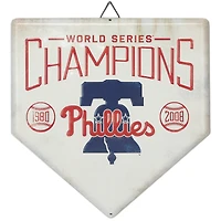 Philadelphia Phillies 12" x 12" World Series Home Plate Metal Sign