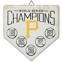 Pittsburgh Pirates 12" x 12" World Series Home Plate Metal Sign