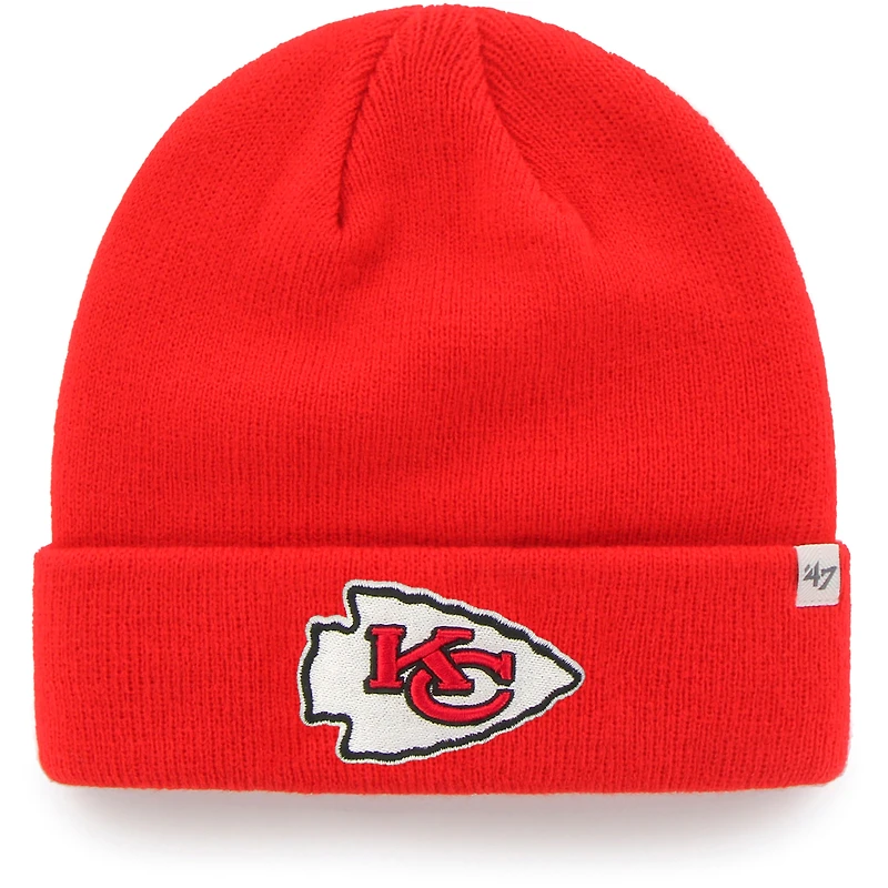 Youth '47 Red Kansas City Chiefs Basic Cuffed Knit Hat