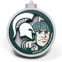 Michigan State Spartans 3D Logo Series Ornament