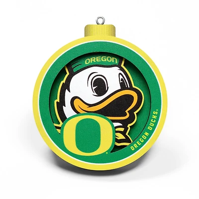 Oregon Ducks 3D Logo Series Ornament