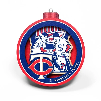 Minnesota Twins 3D Logo Series Ornament