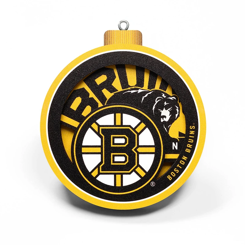 Boston Bruins 3D Logo Series Ornament