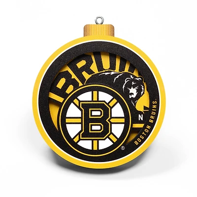 Boston Bruins 3D Logo Series Ornament