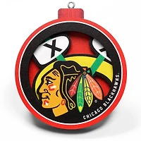 Chicago Blackhawks 3D Logo Series Ornament