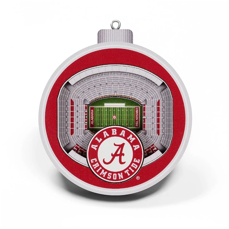 Alabama Crimson Tide 3D Stadium Ornament