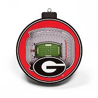 Georgia Bulldogs 3D Stadium Ornament
