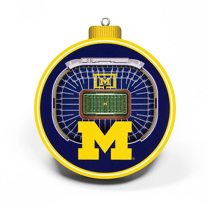 Michigan Wolverines 3D Stadium Ornament