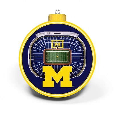 Michigan Wolverines 3D Stadium Ornament