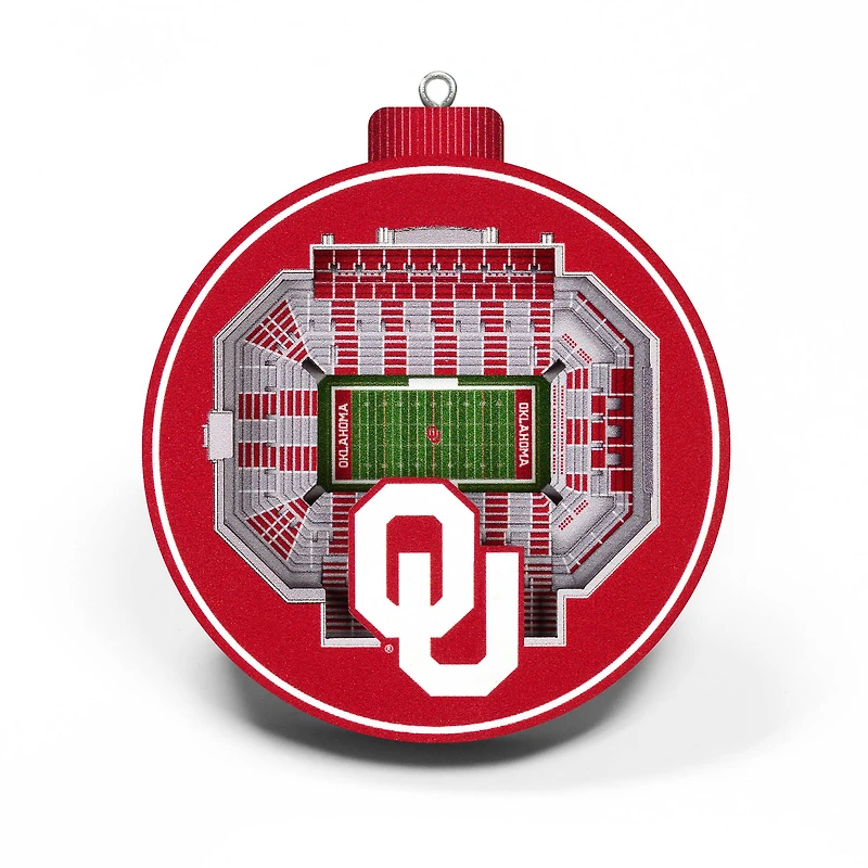 Oklahoma Sooners 3D Stadium Ornament
