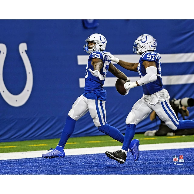Shaquille Leonard Indianapolis Colts Fanatics Authentic Unsigned Interception Photograph