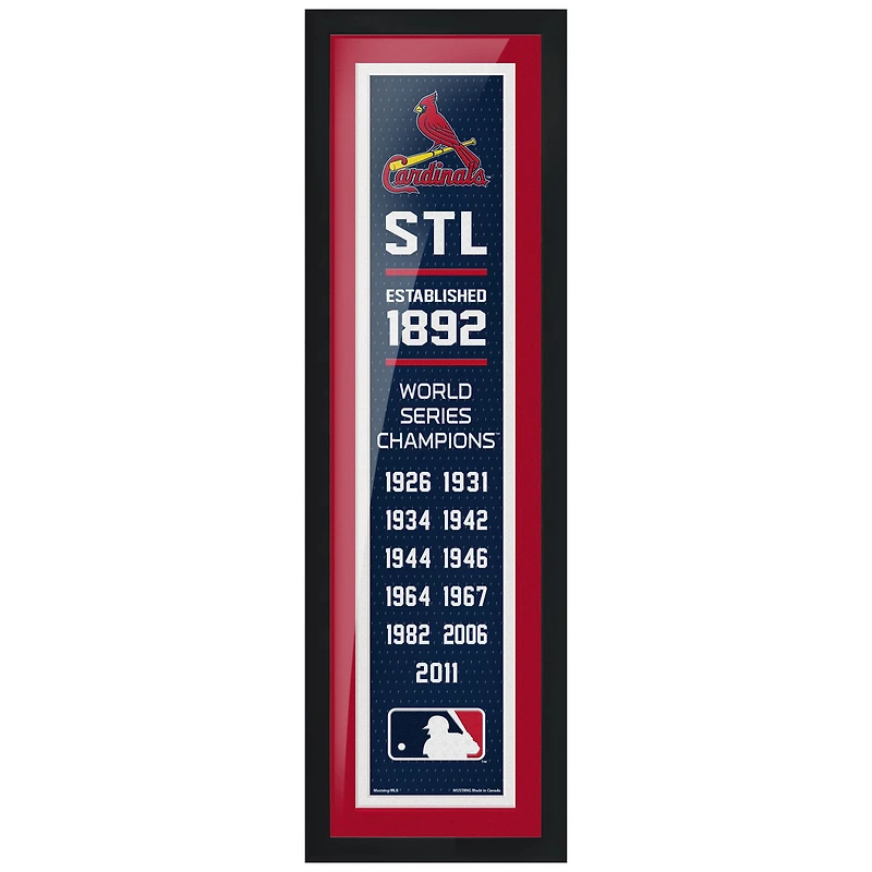 St. Louis Cardinals 6'' x 22'' Empire Framed Artwork