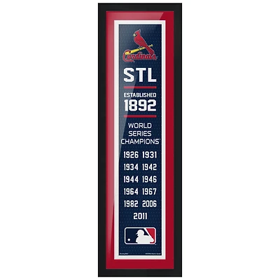 St. Louis Cardinals 6'' x 22'' Empire Framed Artwork