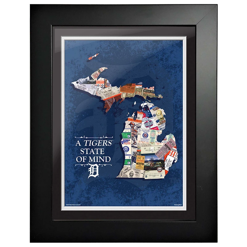 Detroit Tigers 12'' x 16'' State of Mind Wall Art