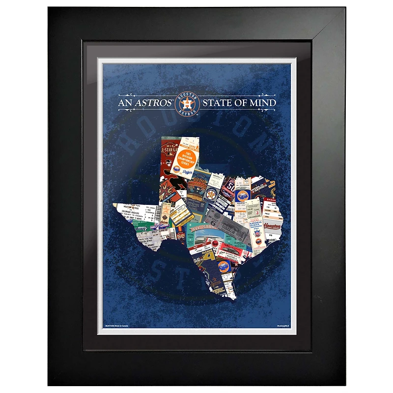 Houston Astros 12'' x 16'' State of Mind Wall Art