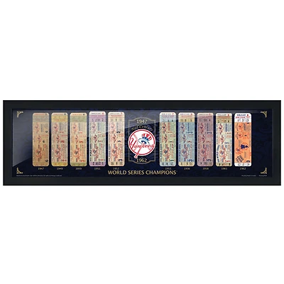 New York Yankees 6'' x 22'' Tickets to History Mid Century Wall Art