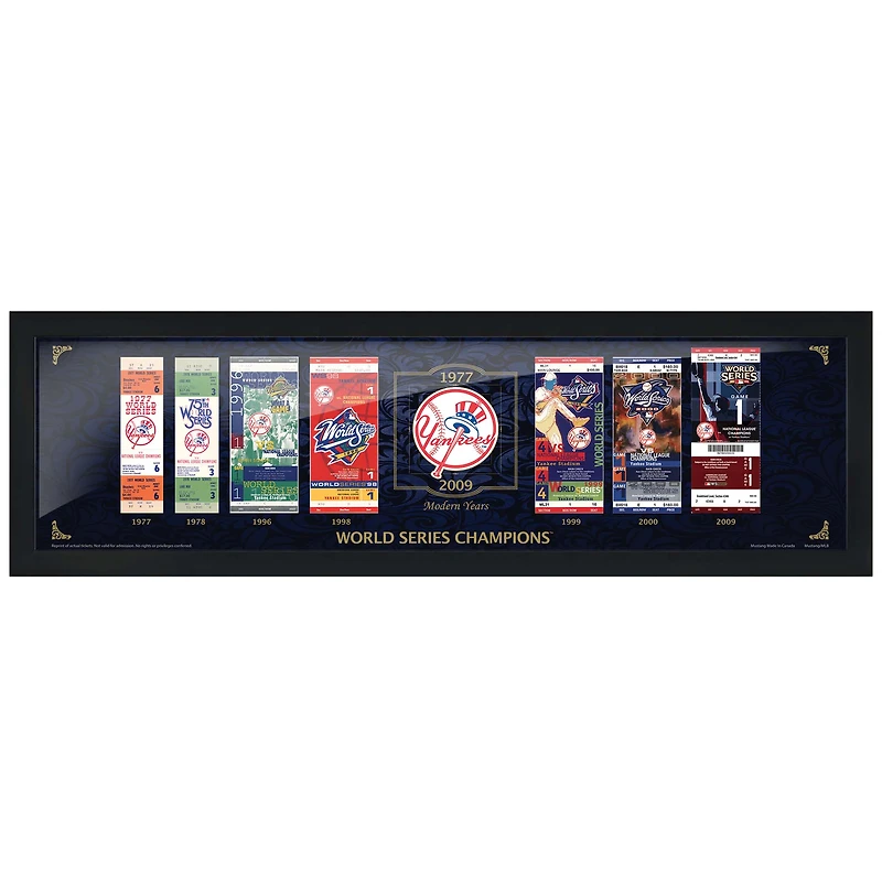 New York Yankees 6'' x 22'' Tickets to History: The Modern Day Wall Art