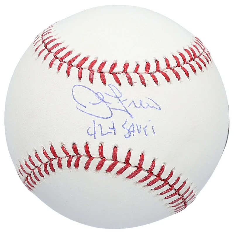 John Franco New York Mets Autographed Baseball with "424 Saves" Inscription