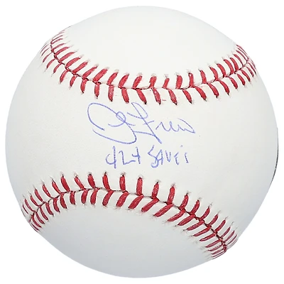 John Franco New York Mets Autographed Baseball with "424 Saves" Inscription