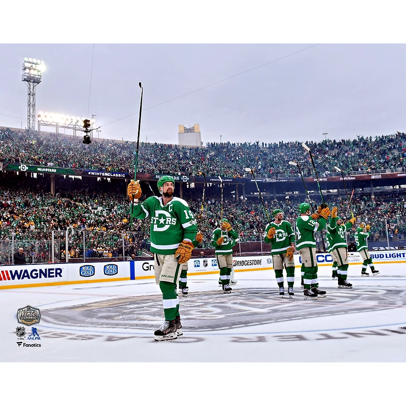 Jamie Benn Dallas Stars Unsigned 2020 NHL Winter Classic Stick Salute Photograph