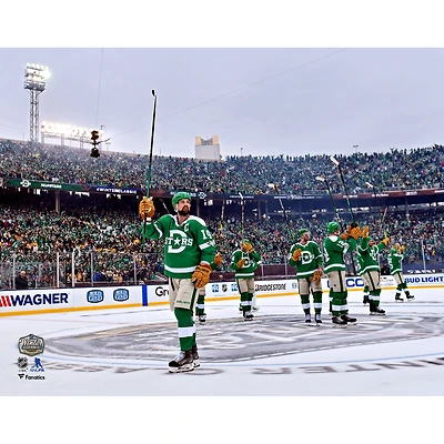 Jamie Benn Dallas Stars Unsigned 2020 NHL Winter Classic Stick Salute Photograph