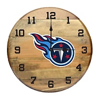 Imperial Tennessee Titans Oak Barrel Clock