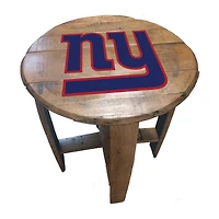 Imperial New York Giants Oak Barrel Table