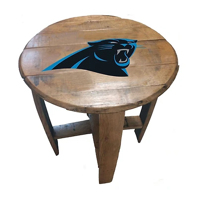 Imperial Carolina Panthers Oak Barrel Table