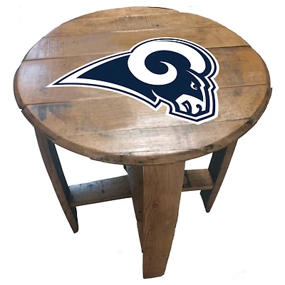 Imperial Los Angeles Rams Oak Barrel Table