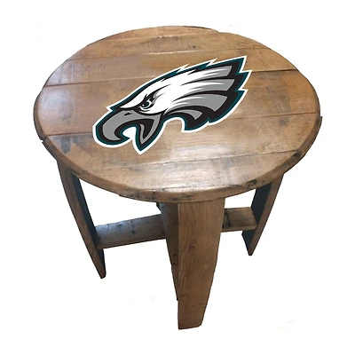 Imperial Philadelphia Eagles Oak Barrel Table